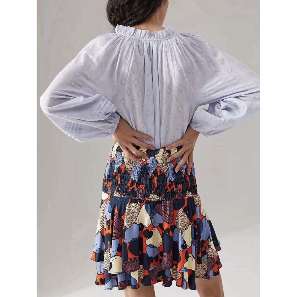 ANTHROPOLOGIE FARM RIO STEPHANIA MINI SKIRT SIZE L - Picture 2 of 10